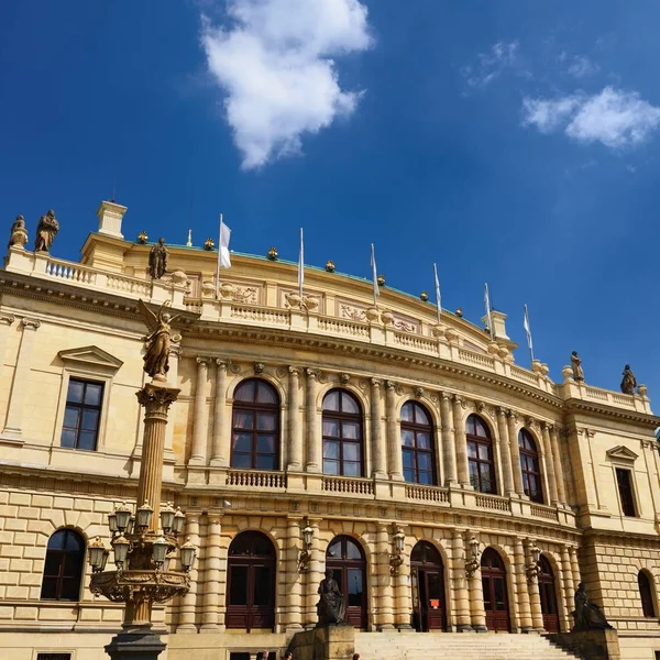 Экстерьер Здания Старом Городе Праги — стоковое фото