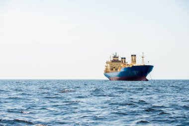 Toplu terminal. Kargo limanı vinç inşaatları. Renkli industri