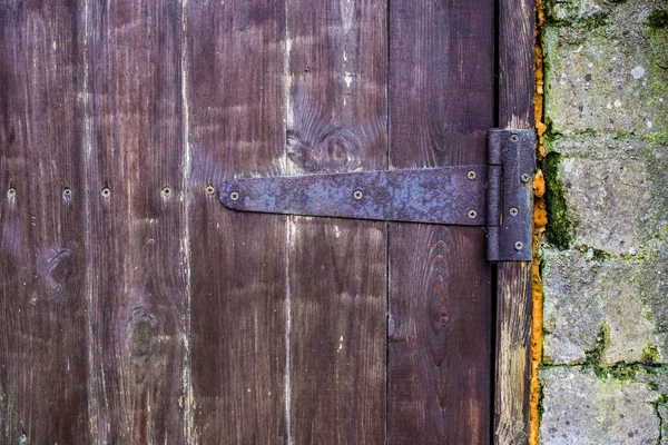 Old Wooden Door Close Estonia — Stock Photo, Image