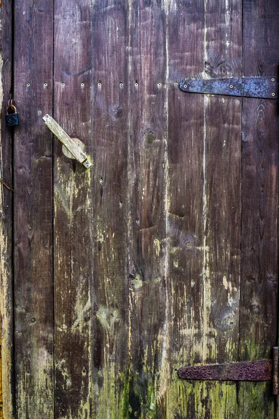 Old Wooden Door Close Estonia — Stock Photo, Image