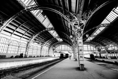 Vitebsky tren istasyonunun manzarası. Saint Petersburg, Rusya Federasyonu