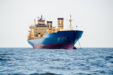 Toplu terminal. Kargo limanı vinç inşaatları. Renkli industri