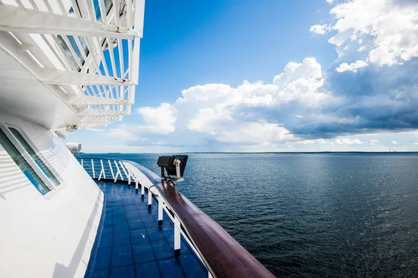 Vista Del Golfo Finlandia Desde Ferry Ruta Estonia Finlandia Día —  Fotos de Stock