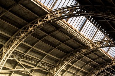 Vitebsky tren istasyonunun yakın çekim görünümü. Saint Petersburg, Rusya Federasyonu