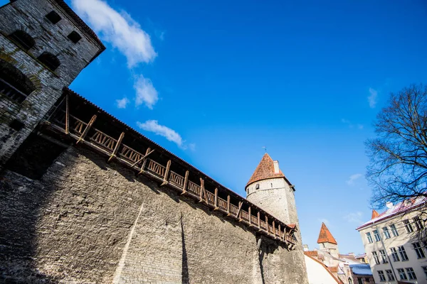 Zimní Staré Město Tallinn Estonsko Jasného Slunečného Dne — Stock fotografie