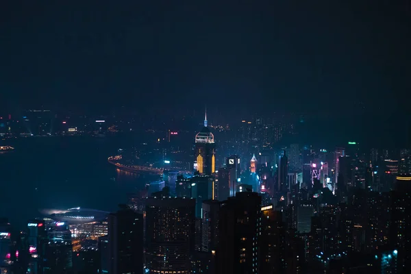 Hermosa Vista Hong Kong Victoria Peak — Foto de Stock