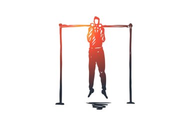 Eğitim, öğretim, iş, geliştirme, profesyonel. Elle çizilmiş izole vektör.