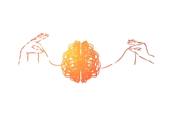 Karalama beyin, eller zihin iplik çözme, problem çözme metafor