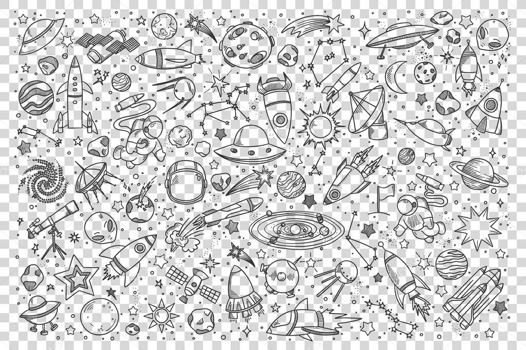 Space doodle set