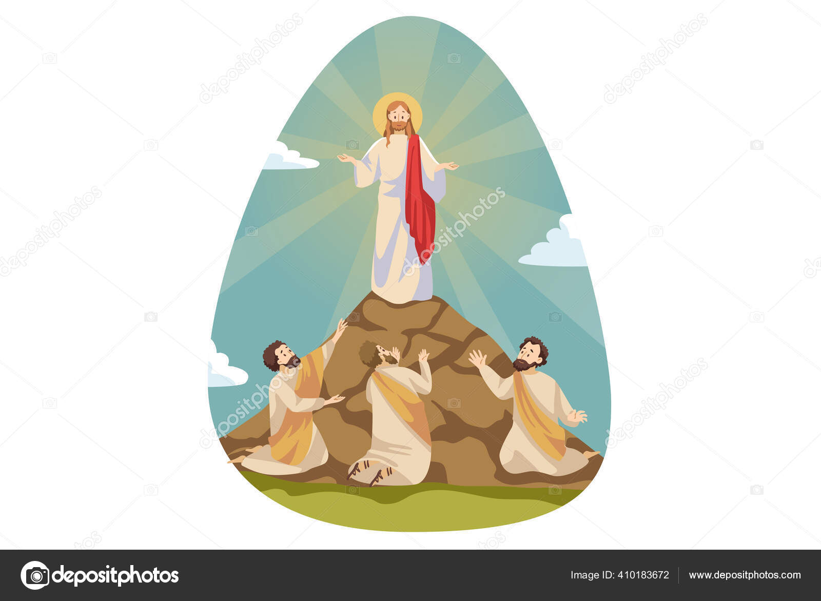 Transfiguration Of Jesus Free Clipart