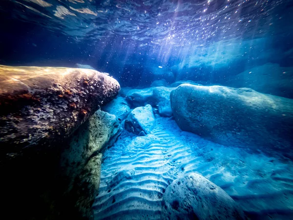 San Lorenzo plaj, Sicilya deniz tabanısualtı görünümü