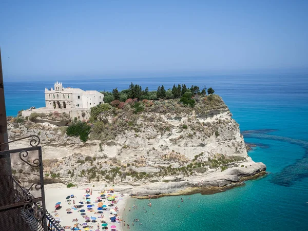 Vista aérea de la playa de Tropea — Foto de Stock