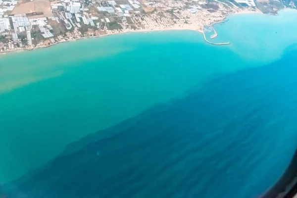 Vista aérea de la costa siciliana cerca de Ragusa — Foto de Stock