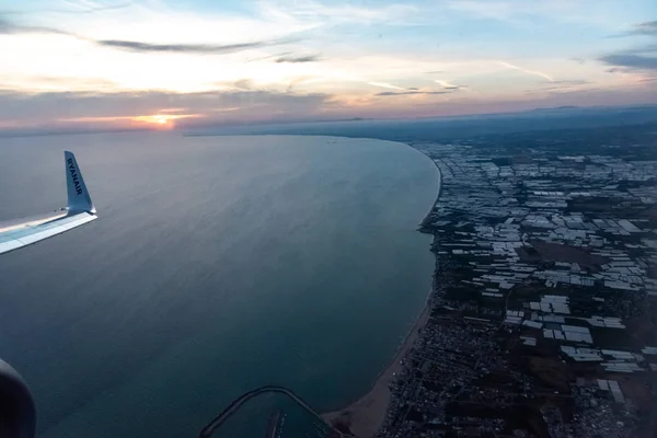 Vista aérea de la costa siciliana cerca de Ragusa — Foto de Stock