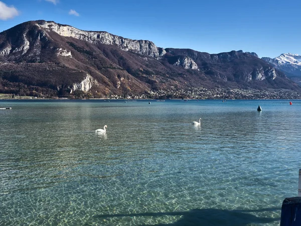 Annecy Gölü 'nün Çekimi — Stok fotoğraf