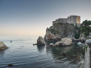 Hırvatistan 'ın başkenti Dubrovnik' te günbatımı