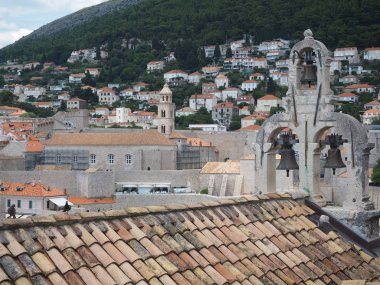 Hırvatistan 'ın Dubrovnik Eski Kasabası Manzarası
