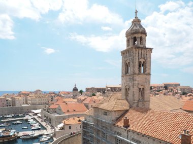 Hırvatistan 'ın Dubrovnik Eski Kasabası Manzarası