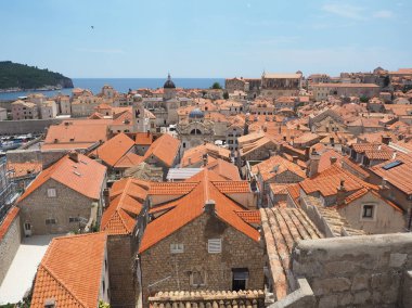 Hırvatistan 'ın Dubrovnik Eski Kasabası Manzarası