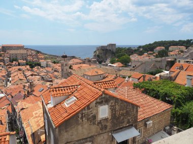 Hırvatistan 'ın Dubrovnik Eski Kasabası Manzarası