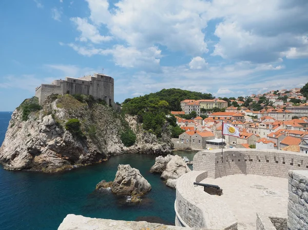 Királyi Landolás Lovrijenac Dubrovnikban — Stock Fotó