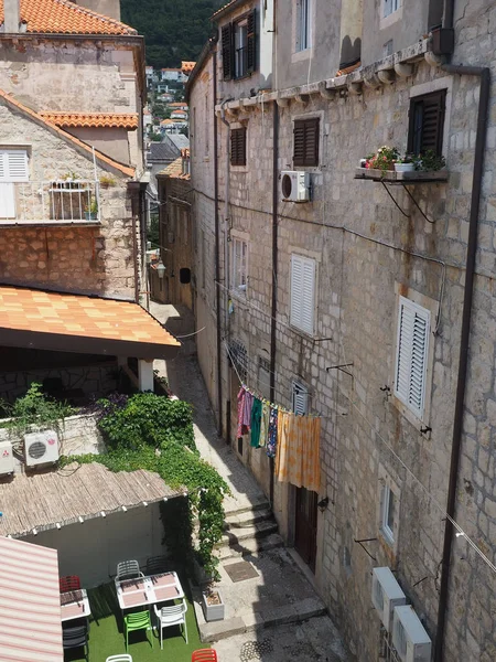 Eine Straße Der Altstadt Von Dubrovnik — Stockfoto