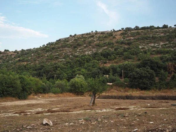 Tiro Ambiente Rural Cava Rosolini Itália — Fotografia de Stock