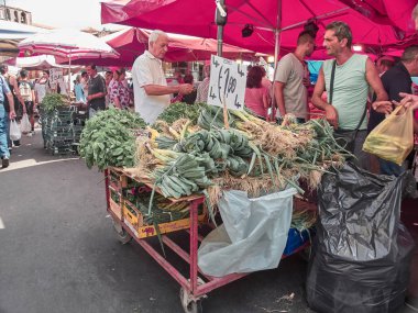 Catania, İtalya - 22 Ağustos 2018: Geleneksel 