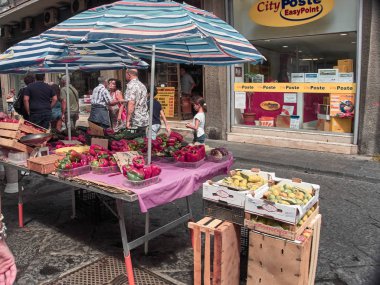 Catania, İtalya - 22 Ağustos 2018: Geleneksel 