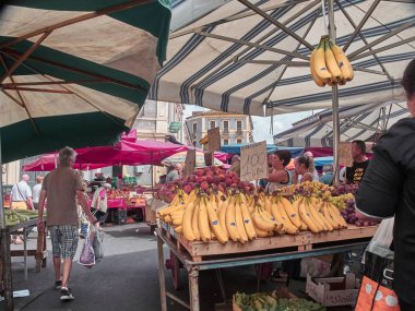 Catania, İtalya - 22 Ağustos 2018: Geleneksel 