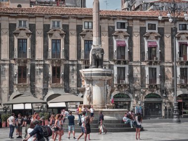 Catania, İtalya - 22 Ağustos 2018: Catania'daki 