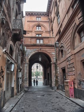 Catania, İtalya - 22 Ağustos 2018: Bir yaz gününde Catania'nın fotoğrafı. Catania, Sicilya