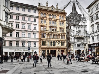 Viyana'nın ana caddelerinden biri olan Graben'in manzarası