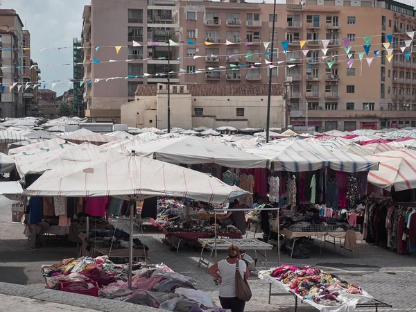 Catania Italien August 2018 Aufnahme Vom Traditionellen Fera Luni Einem — Stockfoto