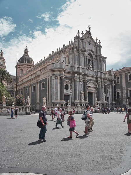 Catania Italië Augustus 2018 Shot Van Koepel Van Catania Een — Stockfoto