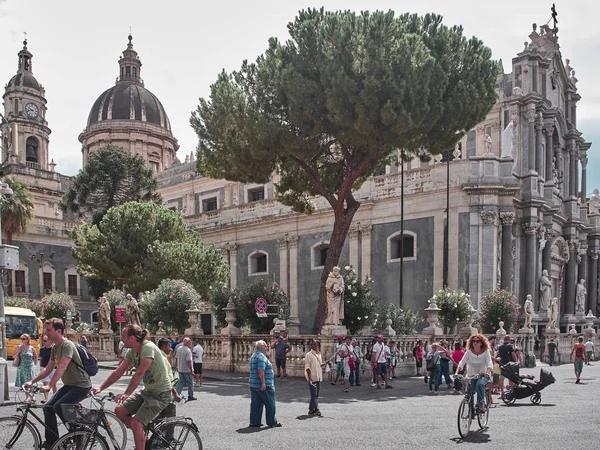 Catania Italië Augustus 2018 Shot Van Koepel Van Catania Een — Stockfoto