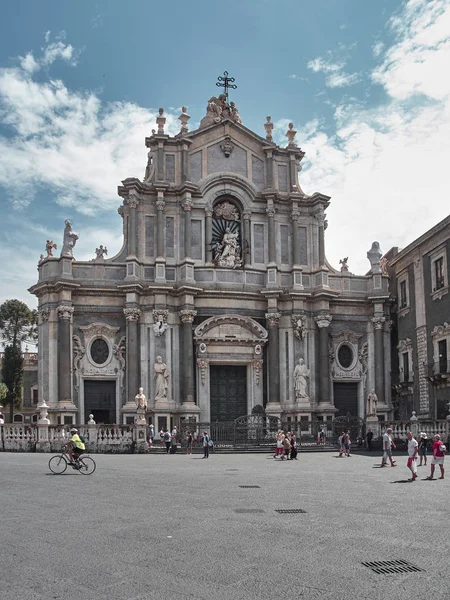 Catania Italië Augustus 2018 Shot Van Koepel Van Catania Een — Stockfoto