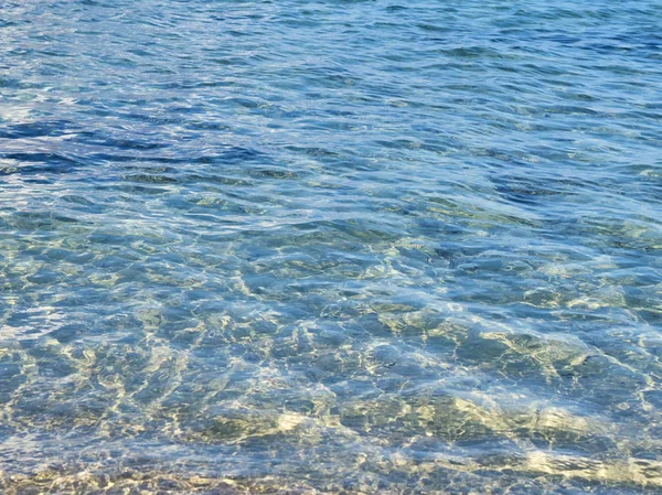 Foto Hermosa Playa Tropical San Lorenzo Cerca Siracusa Día Soleado — Foto de Stock