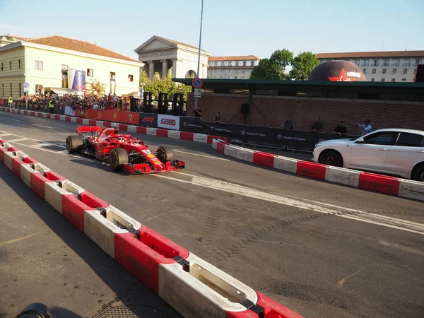 Milão Itália Agosto 2018 Exposição Fórmula Dia Centro Cidade Milão — Fotografia de Stock