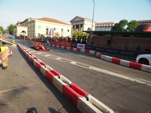 Milan Italy August 2018 Exhibition Formula Day Milan City Center — Stock Photo, Image