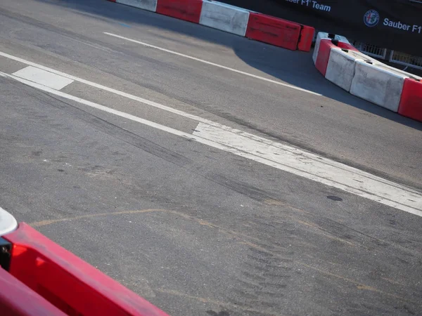 이탈리아 밀라노 2018년 29일 페라리 라이코넨 사우버 로미오 Leclerc Ericsson — 스톡 사진