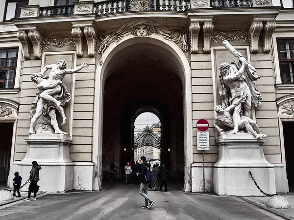 Θέα στο παλάτι Hofburg στο κέντρο της Βιέννης — Φωτογραφία Αρχείου