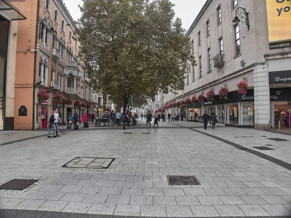 Cardiff Reino Unido Septiembre 2018 Vista Las Calles Cardiff — Foto de Stock