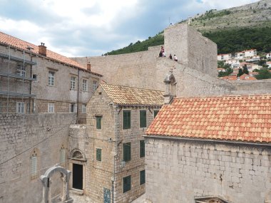 Hırvatistan 'ın Dubrovnik Eski Kasabası Manzarası