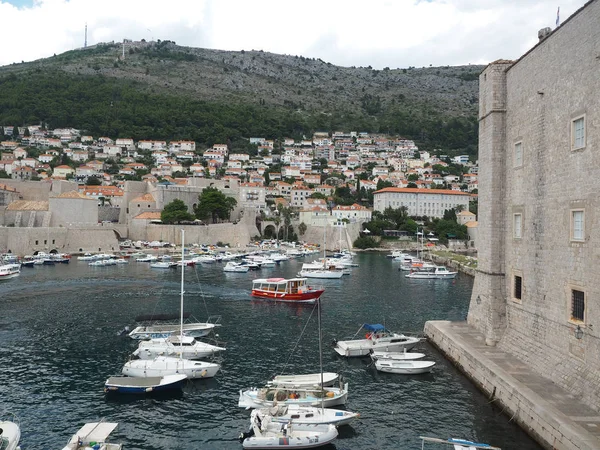 Casco Antiguo Dubrovnik Puerto Deportivo — Foto de Stock