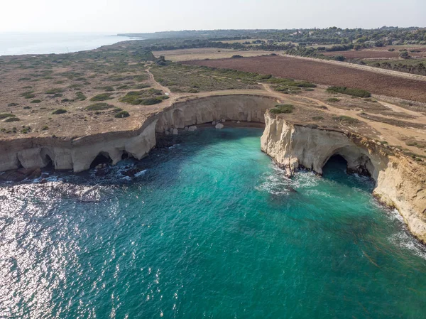 Vue Sur Littoral Plemmirio Réserve Marine Naturelle Près Syracuse Dans — Photo