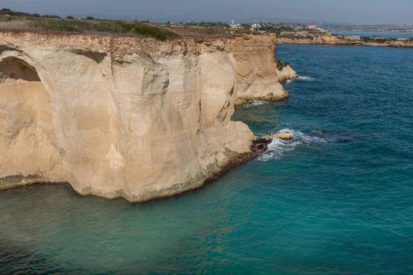 Vue Sur Littoral Plemmirio Réserve Marine Naturelle Près Syracuse Dans — Photo