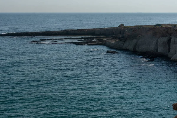 Вид Побережье Фаммирио Природном Морском Заповеднике Недалеко Сиракуз Юге Сицилии — стоковое фото