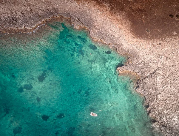 Capo Passero Adası Yakınlarında Tekne Satışı Yaparken Çekilmiş Talya Nın — Stok fotoğraf