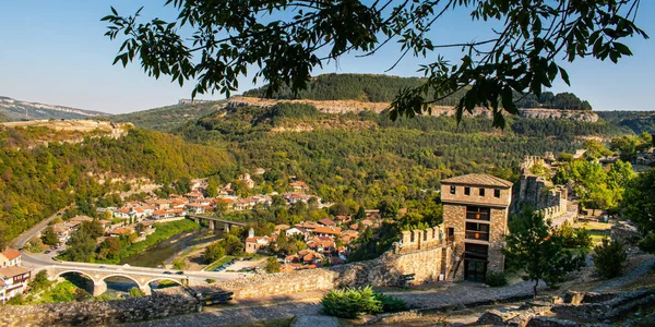 Panorama City Veliko Tarnovo Bulgaria Seen Walls Tsarevets Fortress — Stock Photo, Image